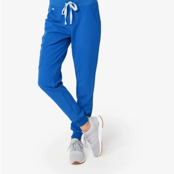 Figs Pants - Figs zamora women's scrub pants royal blue M petit